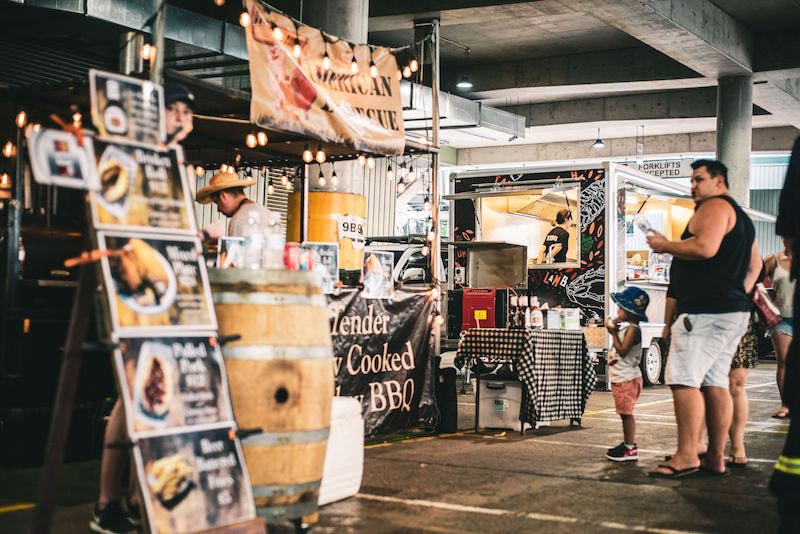 Market stalls