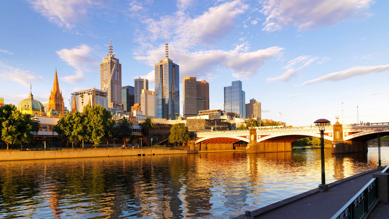 Melbourne Skyline from the Yarra River